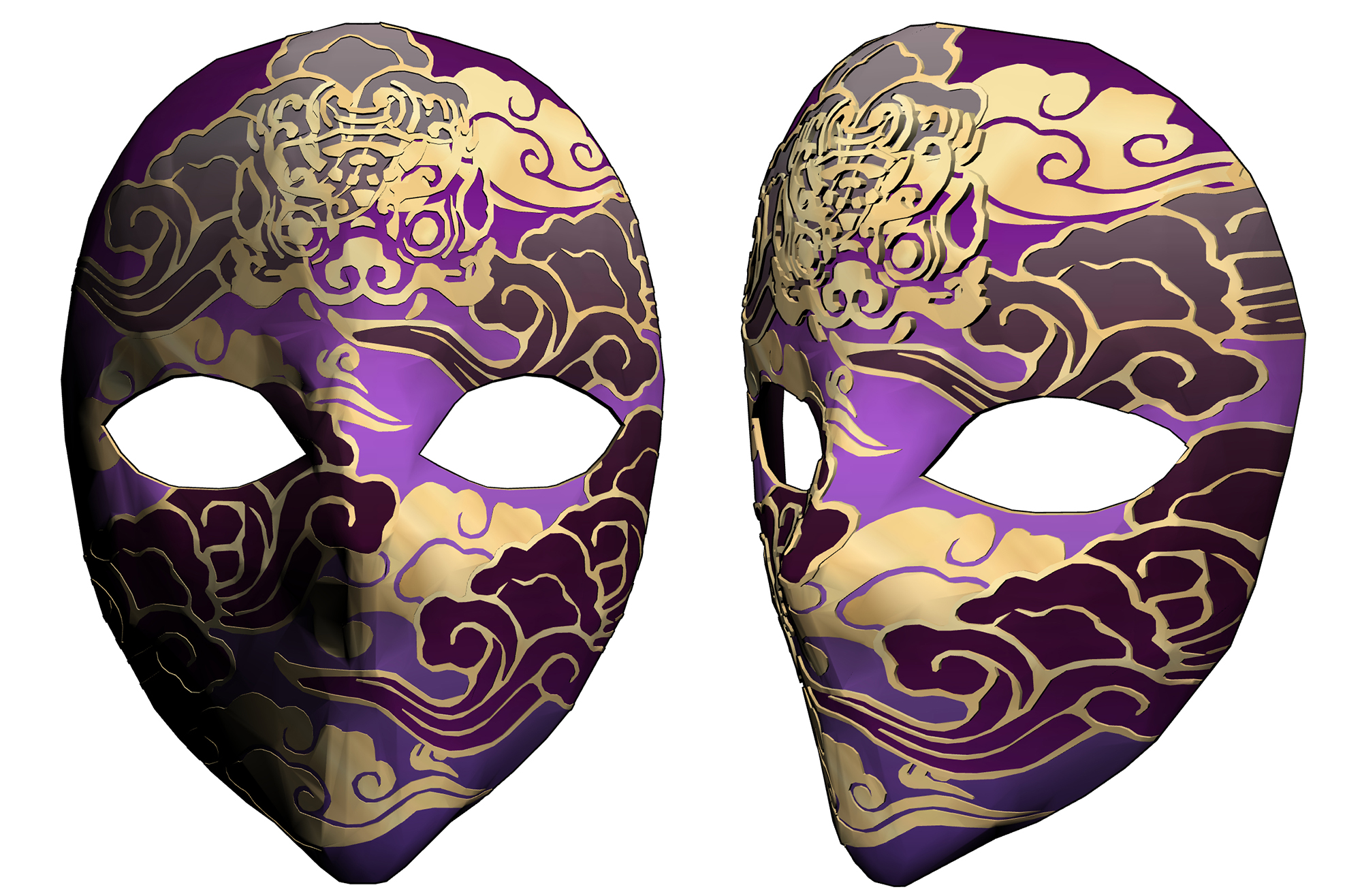 동양풍 가면 Oriental style mask B-28-3 동양풍 가면 Oriental style mask B-28-3