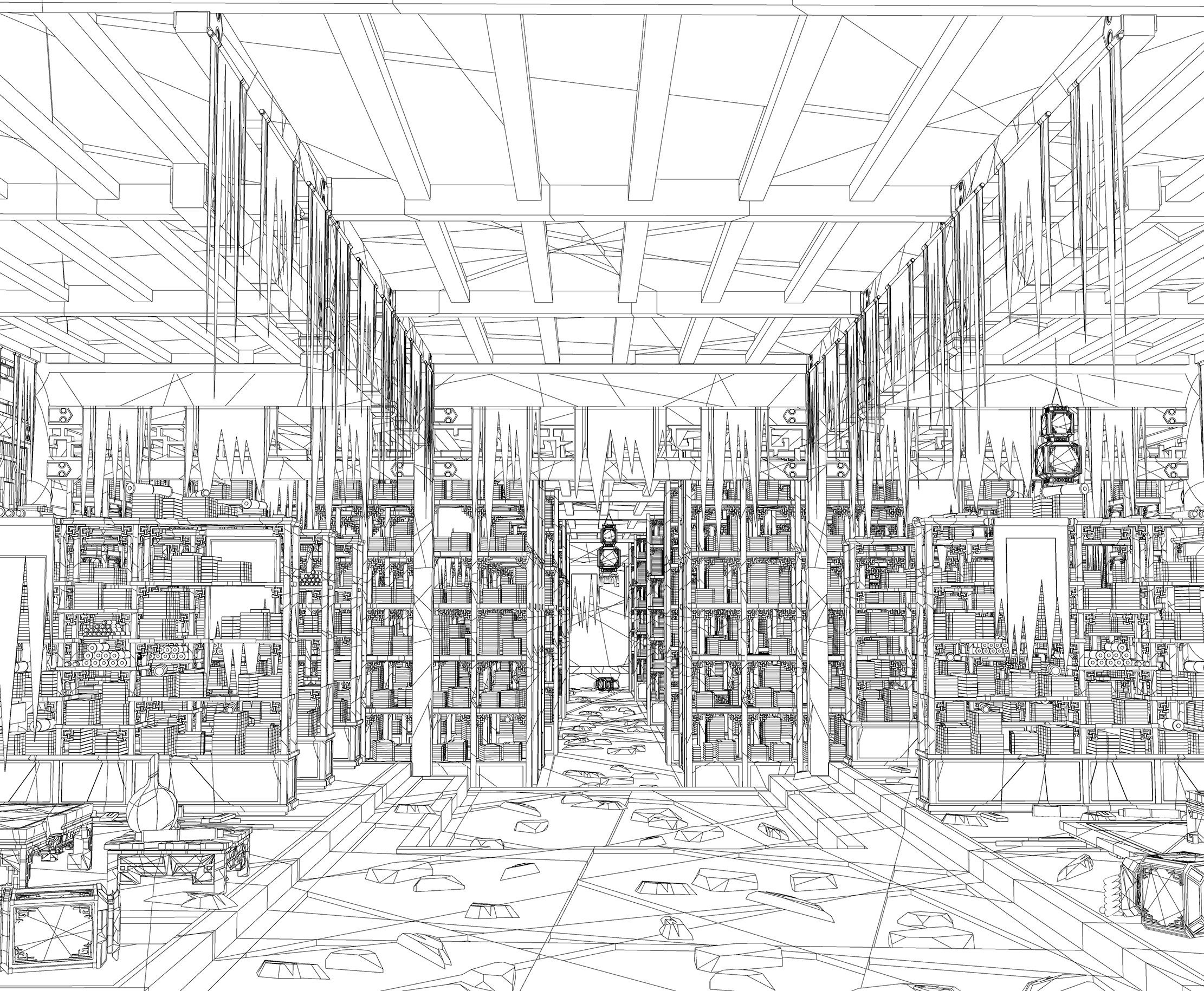 비급서고 폐허 Secret library ruin ver6라인-1